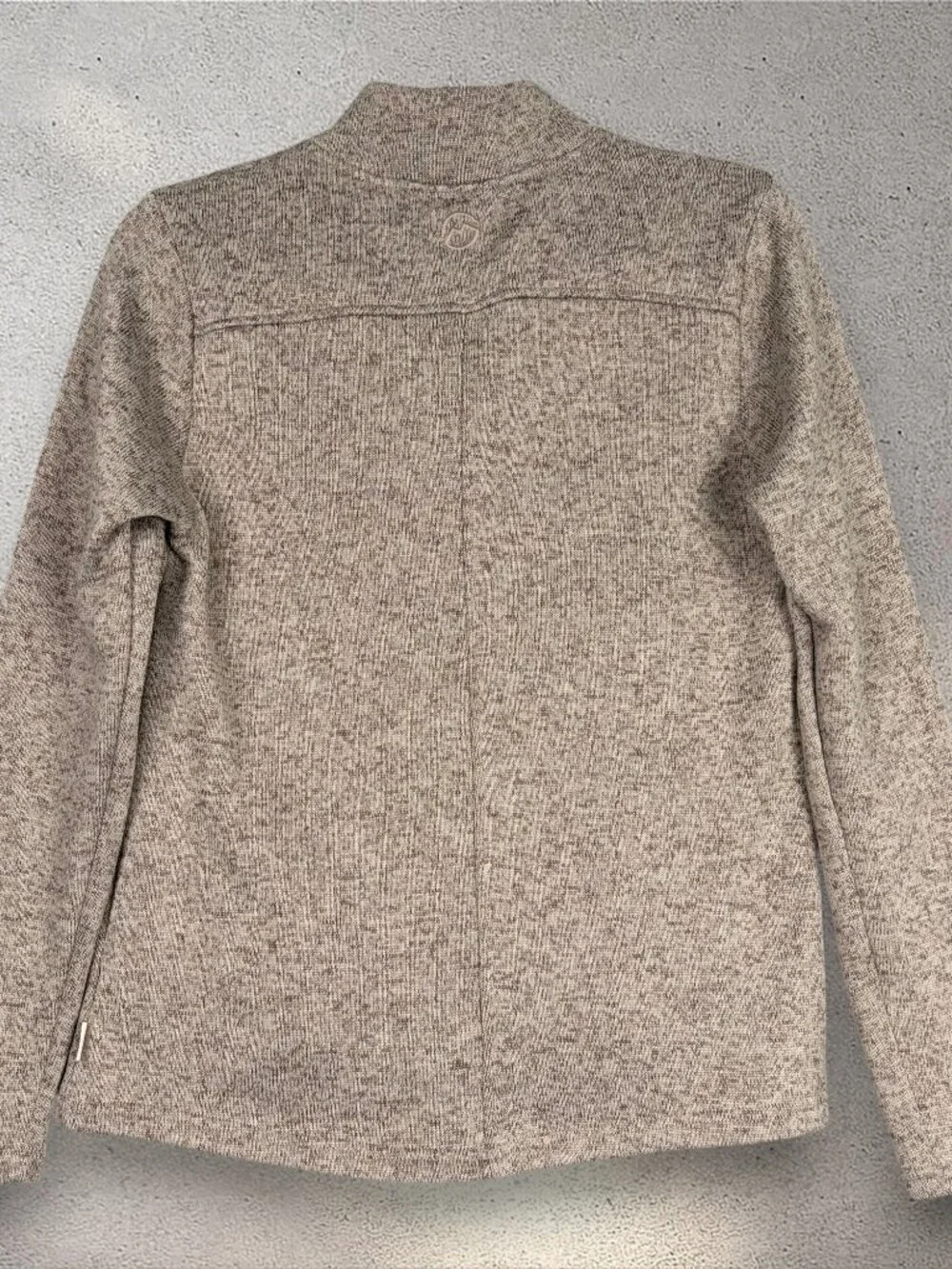 Magellan Fleece Snap Pullover Women's S Beige Outdoor Boyfriend Eclectic Minimal